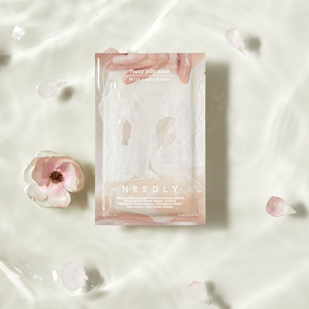 Освітлююча тканинна маска для обличчя Peony Jelly Mask Needly 1 шт — фото №2