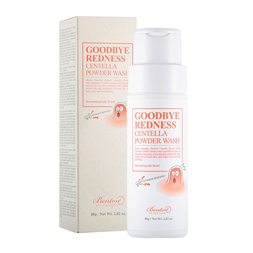 Ензимна пудра для вмивання з центелою Goodbye Redness Centella Powder Wash Benton 80 г — фото №1