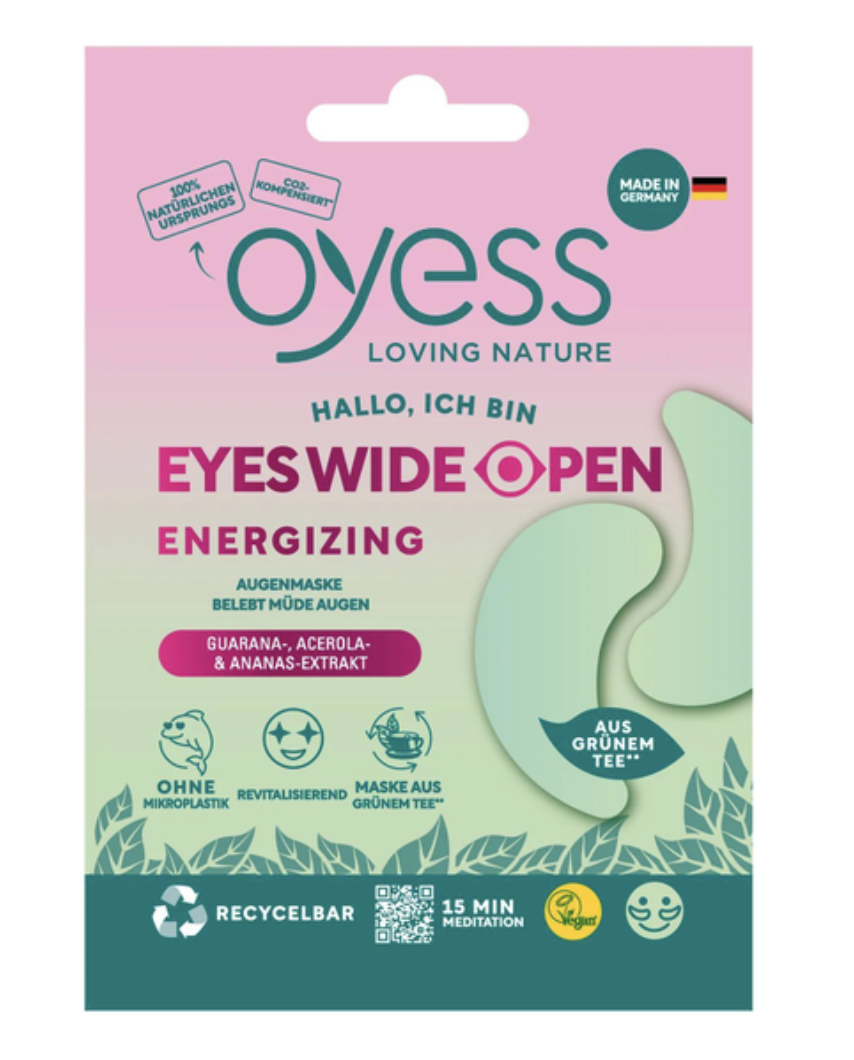 Гидрогелевые патчи для глаз Oyess Eyes Mask Eyes Wide Open — Energizing — Тонизирующие, 20 шт. — фото №1