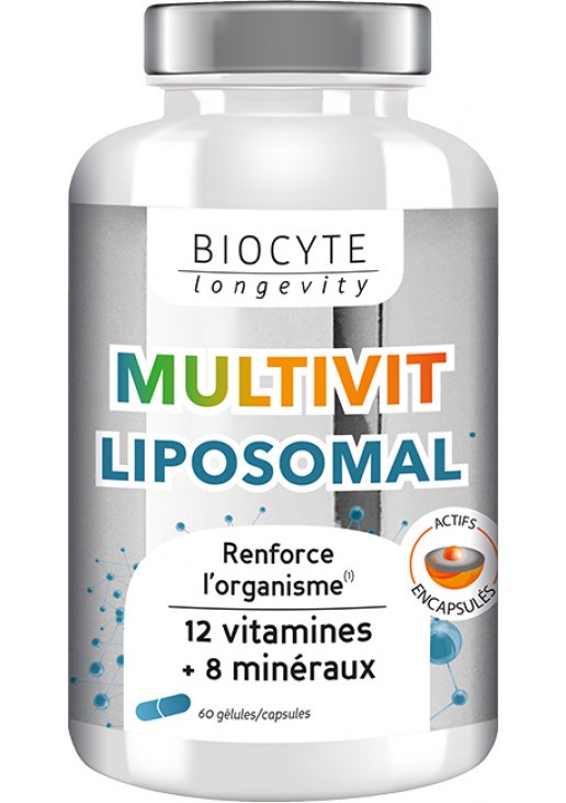 Дієтична добавка для енергії та захисту Multivit Liposomal Biocyte 60 шт — фото №1