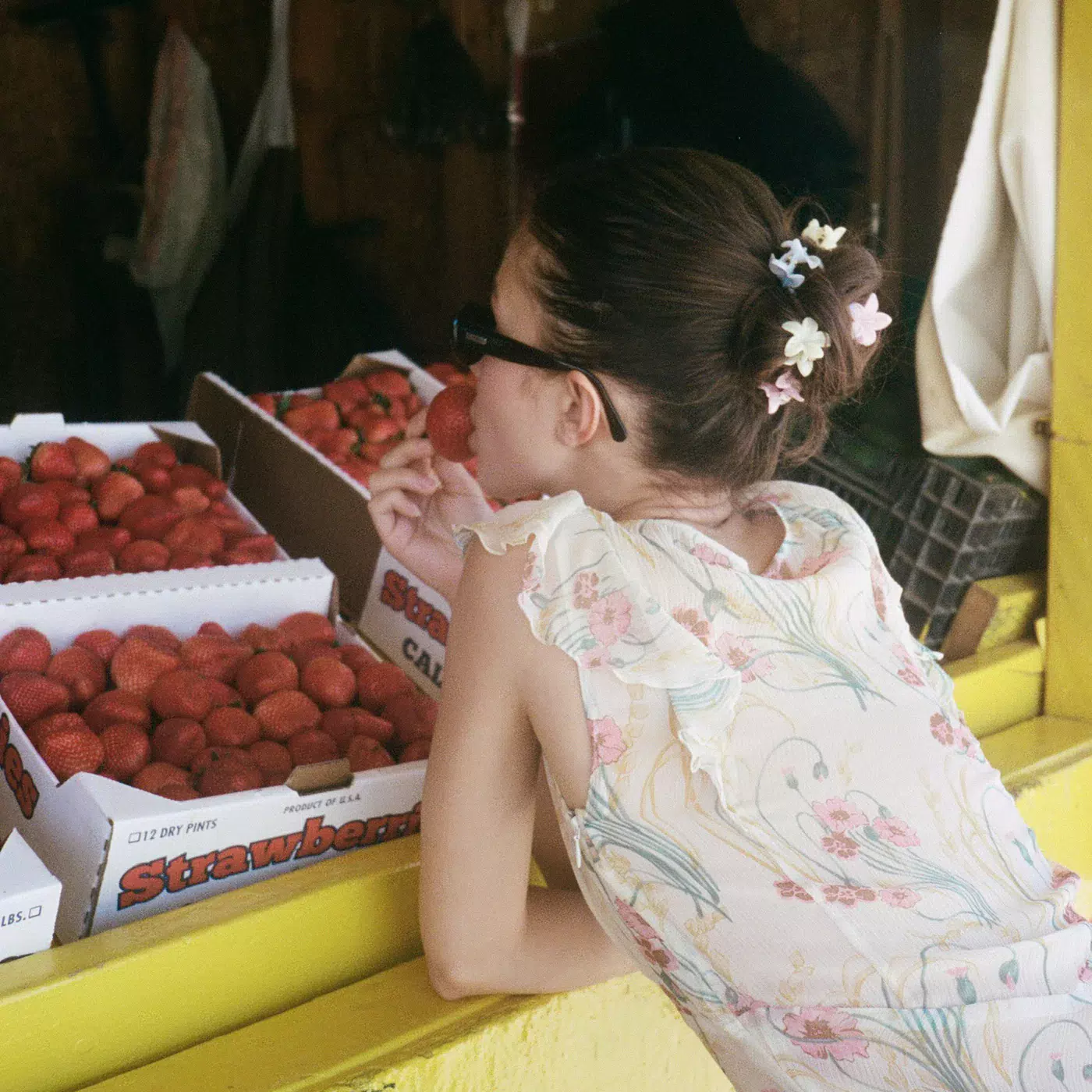 Набор крабиков Baby Super Bloom Clip Set in Jelly Peach «Jelly Peach» Emi Jay 1 уп — фото №3