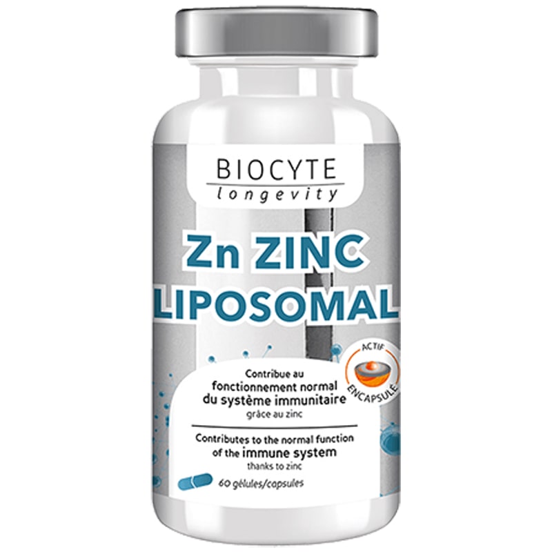 Дієтична добавка для підтримки імунітету та шкіри Zn Zinc Liposome Biocyte 60 шт — фото №1