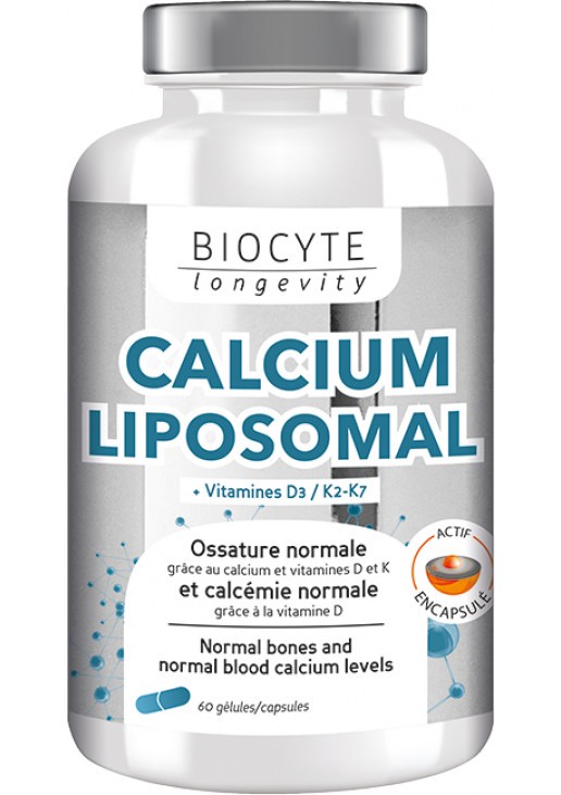 Дієтична добавка для підтримки суглобів та імунної системи Cal/Mag/Zinc Liposomal Biocyte 60 шт — фото №1