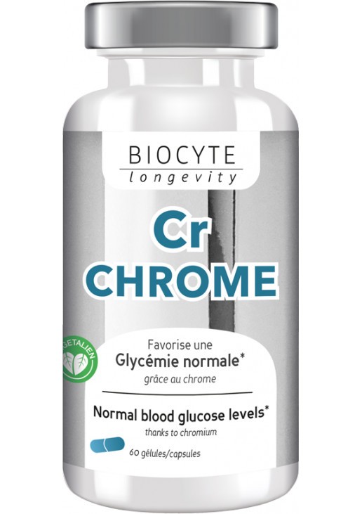 Диетическая добавка для поддержания уровня глюкозы в крови Cr Chrome Biocyte 60 шт — фото №1