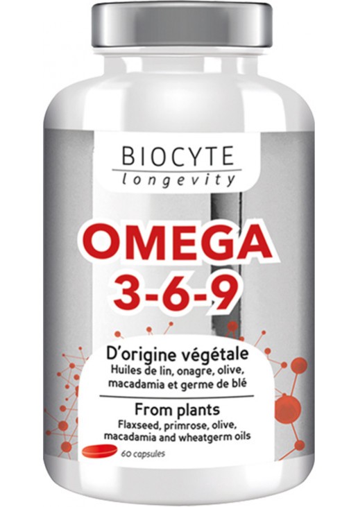 Дієтична добавка для загального самопочуття Omega 3-6-9 Biocyte 60 шт — фото №1