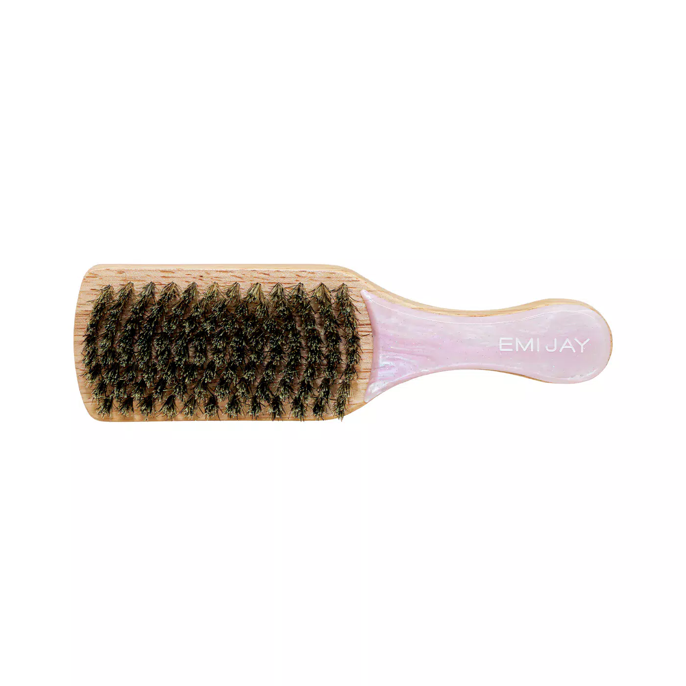 Мини щетка для волос Mini Boar Bristle Brush in Pink Sugar Pink Sugar Emi Jay 1 шт — фото №1