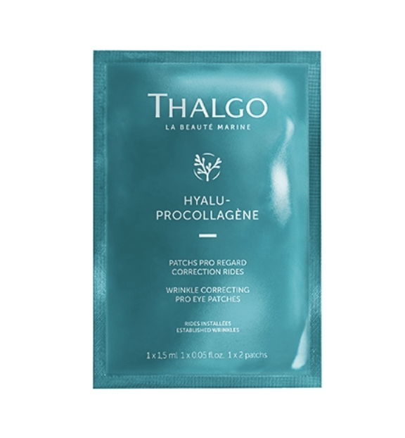 Патчи для глаз «Корректор морщин» Thalgo Hyalu-Procollagen Wrinkle Correcting Pro Eye Patches 1 уп (8 шт) — фото №1