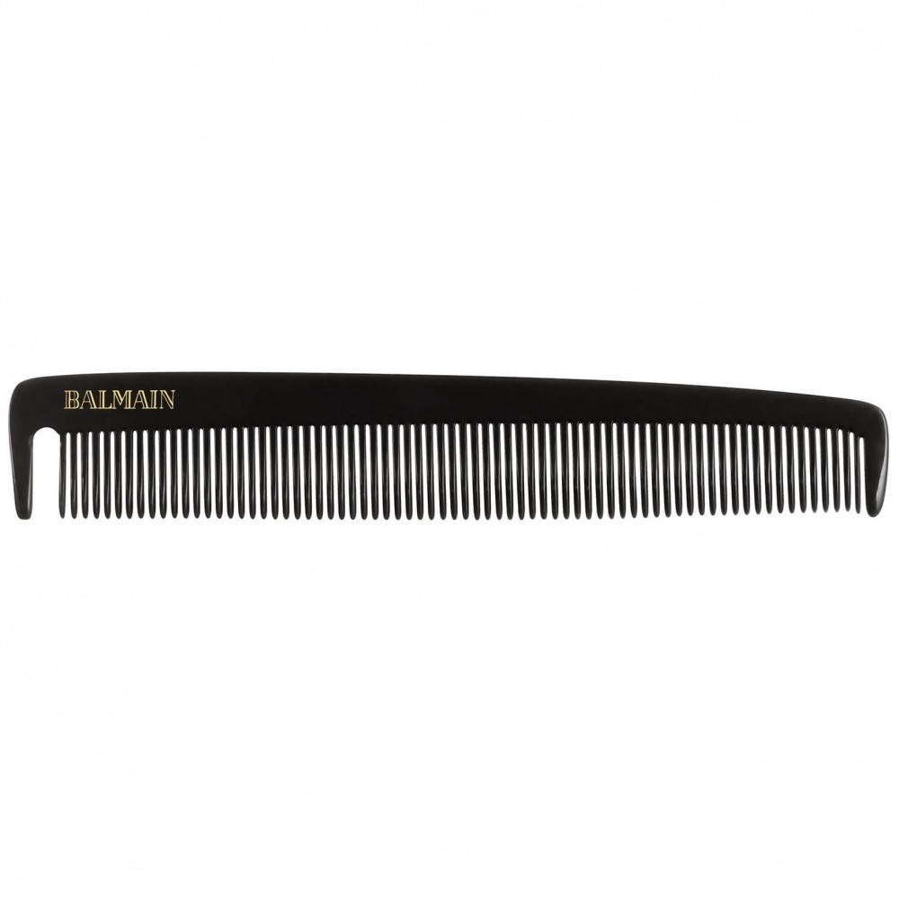 Гребень для стрижки чёрный и белый Balmain Contour Comb Black and White 1 шт — фото №3