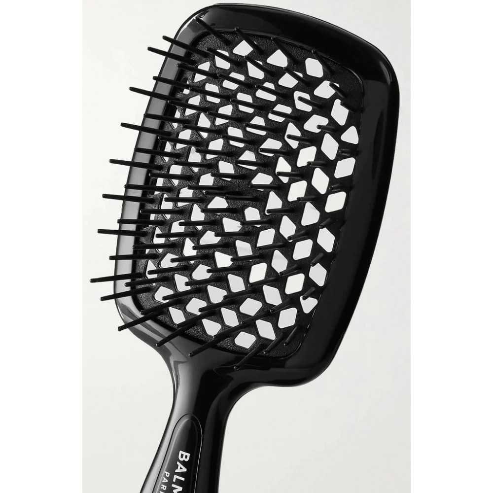 Щітка для розплутування волосся чорна Balmain Black Detangling Brush 1 шт — фото №2