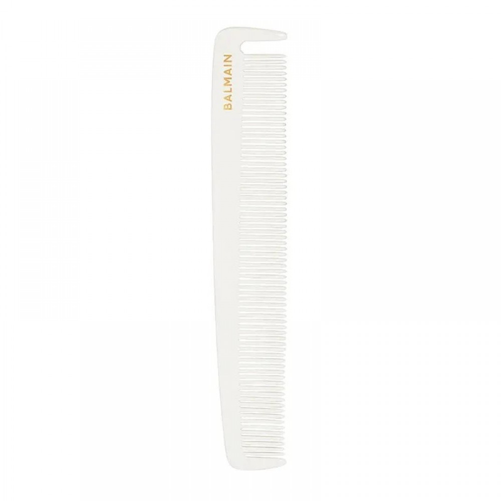 Гребінець для стрижки чорний та білий Balmain Contour Comb Black and White 1 шт — фото №2