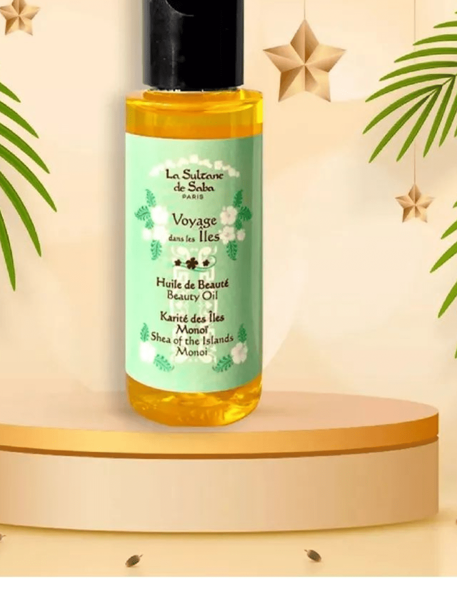 Mini Масло красоты для тела и волос Путешествие на острова La Sultane De Saba Beauty oil Shea Of The Islands Monoi 50 мл — фото №2