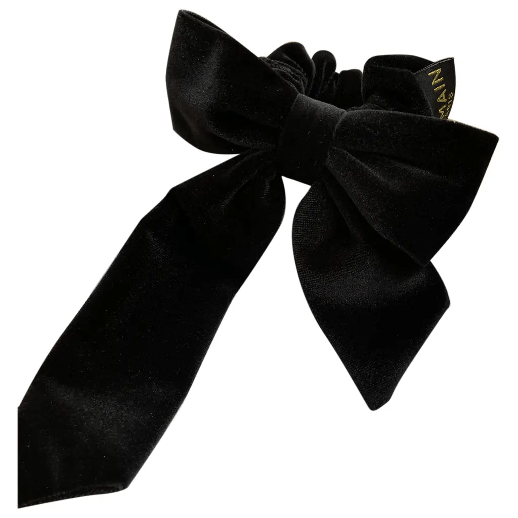 Резинка для волос «Бант» Balmain Limited Edition Black Velvet Bow FW22 1 шт — фото №1