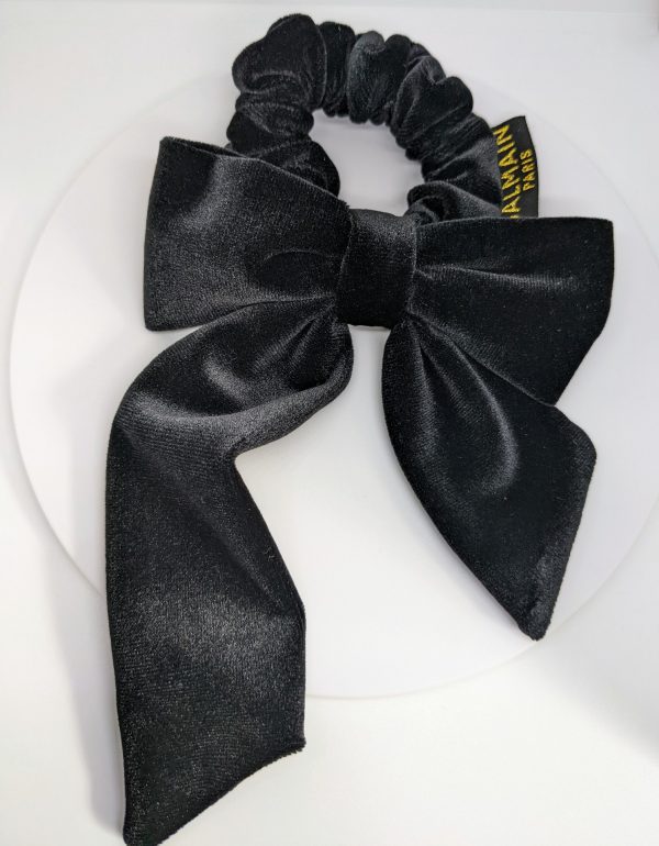 Резинка для волосся “Бант” Balmain Limited Edition Black Velvet Bow FW22 1 шт — фото №2