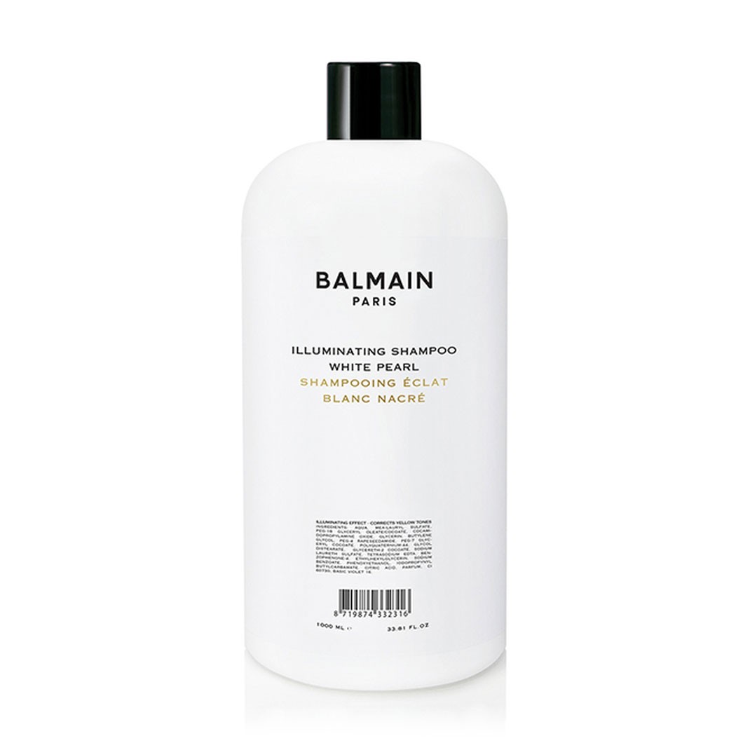 Шампунь для блондинок «Белая жемчужина» Balmain Illuminating Shampoo White Pearl 1000 мл — фото №1