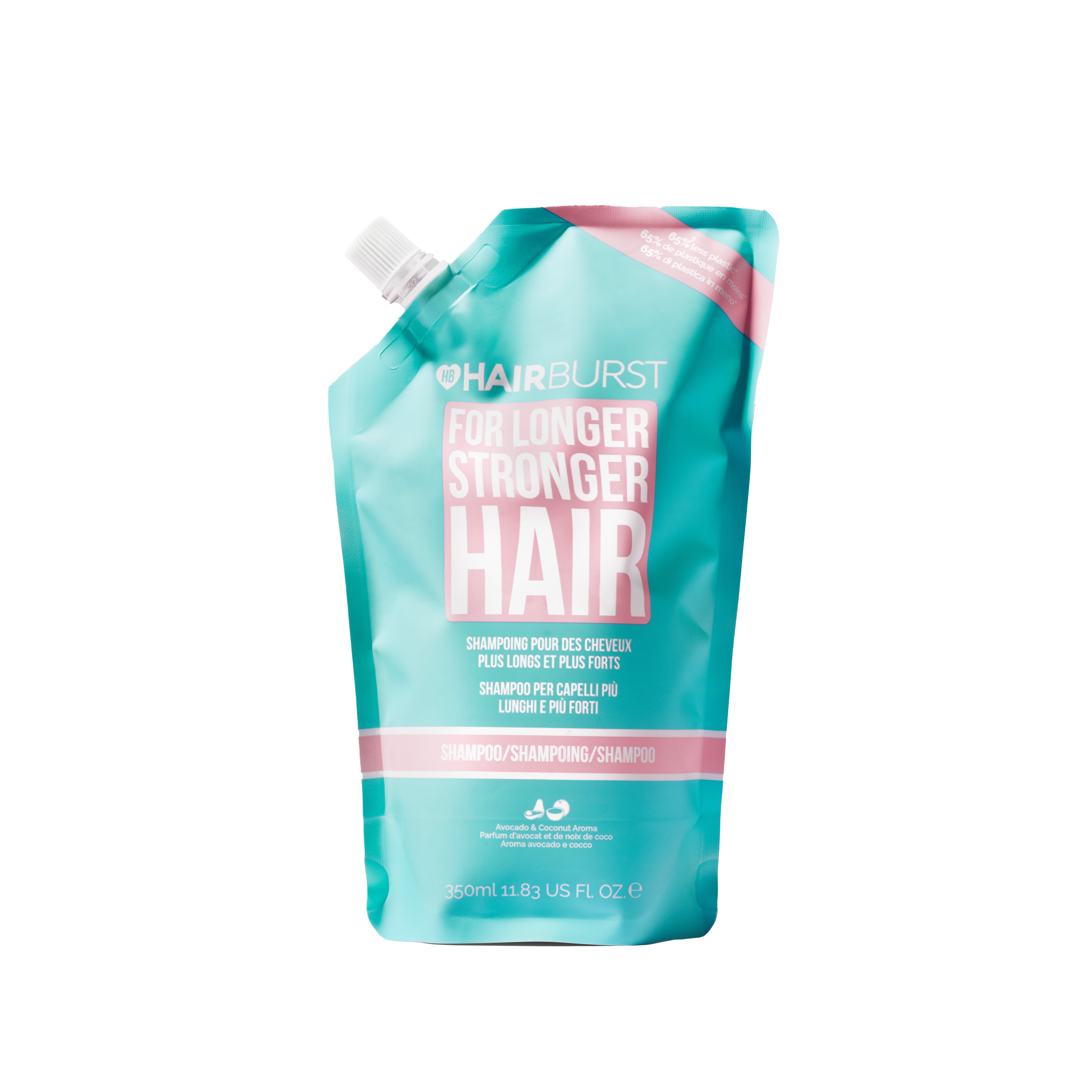 Рефил шампуня для длинных и крепких волос Hairburst Original Shampoo Refill Pouch 350 мл — фото №1