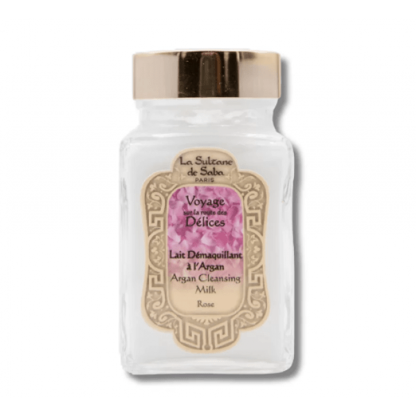 Аргановое очищающее молочко для лица Роза La Sultane De Saba Demaquillant Lait Argan Rose 100 мл — фото №1