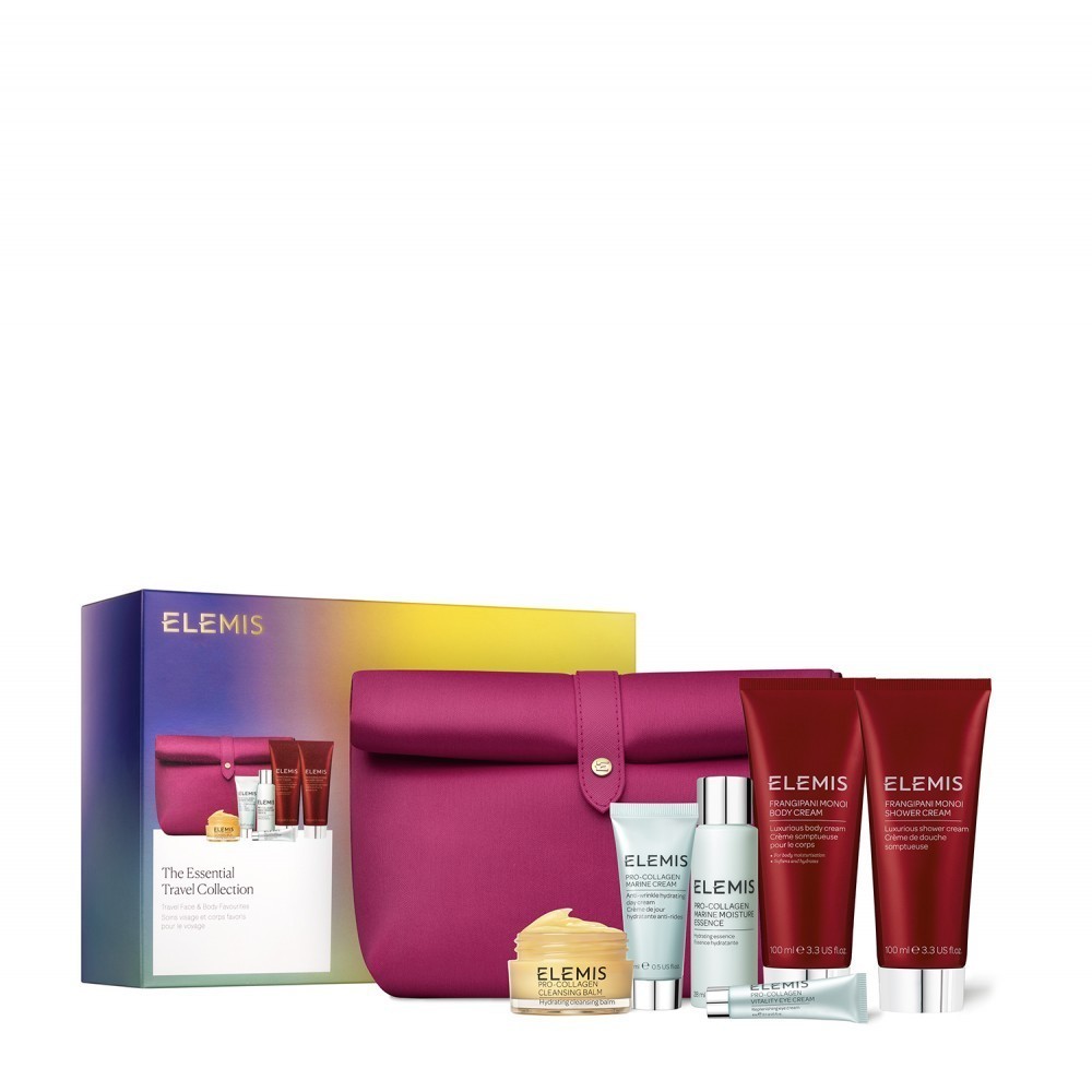 Колекція Фаворитів для обличчя та тіла у люкс косметичці Elemis Kit: The Essential Travel Collection 20 г + 28 мл + 4 мл + 15 мл + 100 мл + 100 мл + 1 шт — фото №2