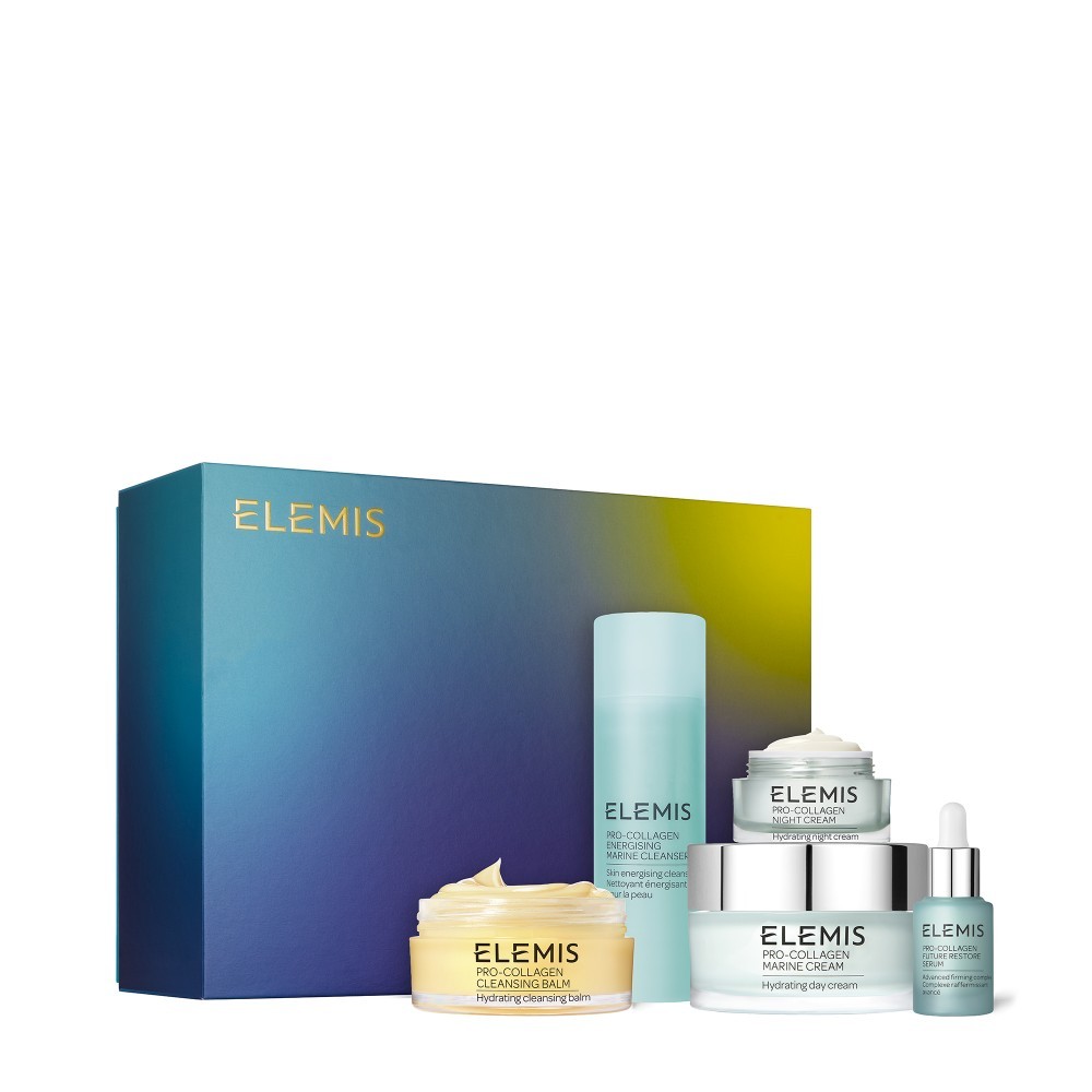 Набір Про-Колаген Розкішний Щоденний догляд для обличчя Elemis Kit: The Ultimate Pro-Collagen 100 г + 100 мл + 30 мл + 150 мл + 15 мл — фото №1