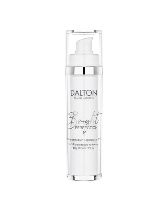 Захисний денний освітлюючий крем проти пігментації SPF 50 BRIGHT PERFECTION Anti-Pigmentation Whitening Day Cream SPF 50 Dalton 50 мл — фото №1