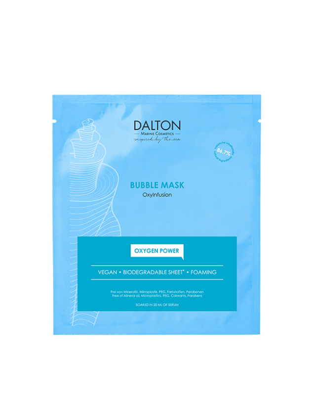 Бульбашкова маска насичена киснем Face Care Oxyinfusion Oxygen Bubble Mask Dalton 1 шт — фото №1