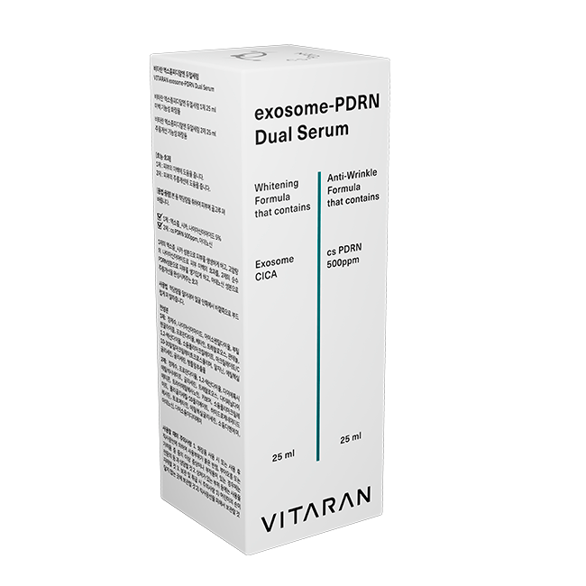 Подвійна сироватка з екзосомами та ПДРН VITARAN Exosome-PDRN Dual Serum 50 мл — фото №5