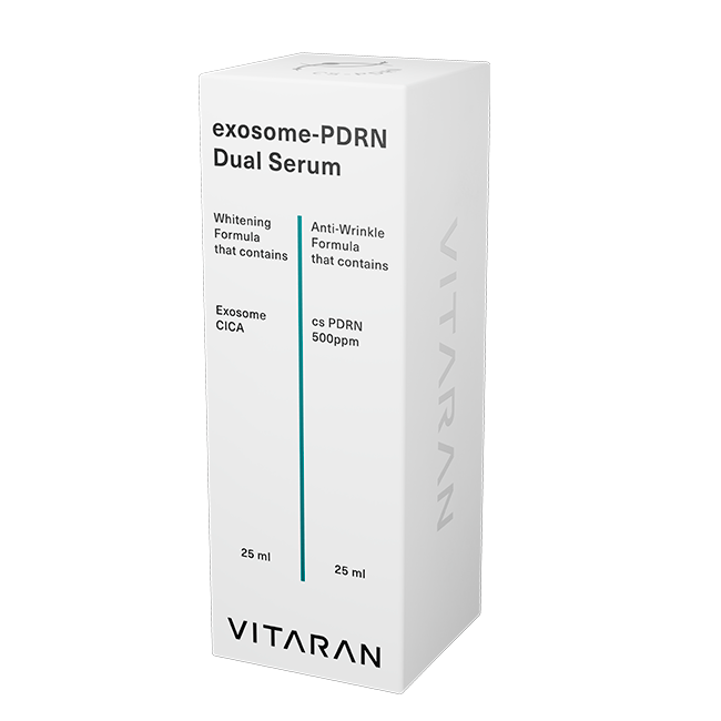 Подвійна сироватка з екзосомами та ПДРН VITARAN Exosome-PDRN Dual Serum 50 мл — фото №6